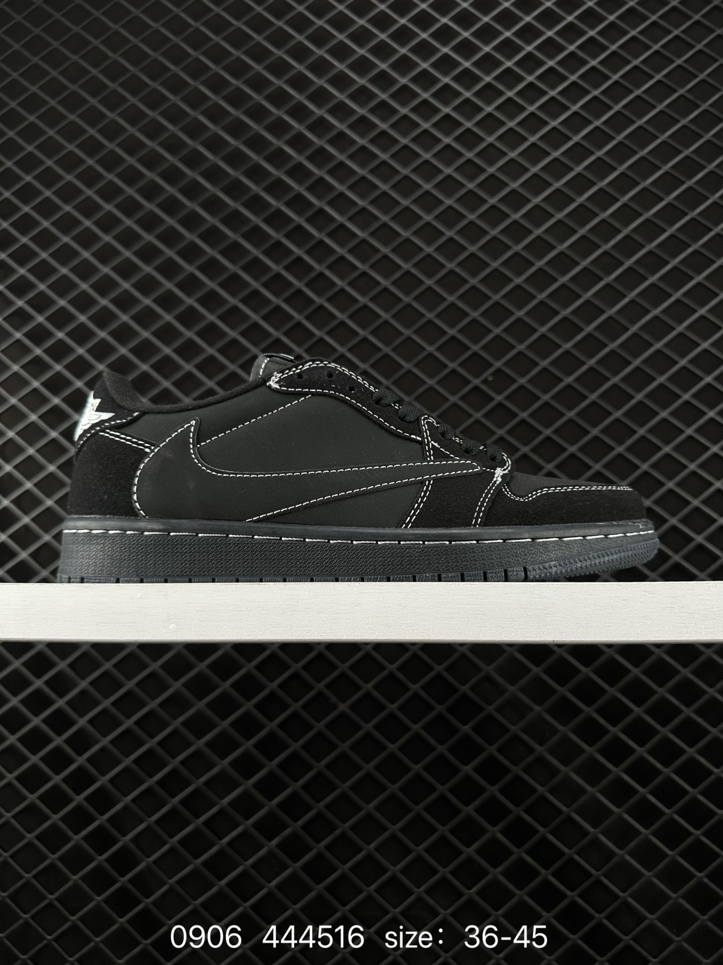 fragment design x Travis Scott x Nike Air Jordan 1 Low OG SP”Black/Green Toe“